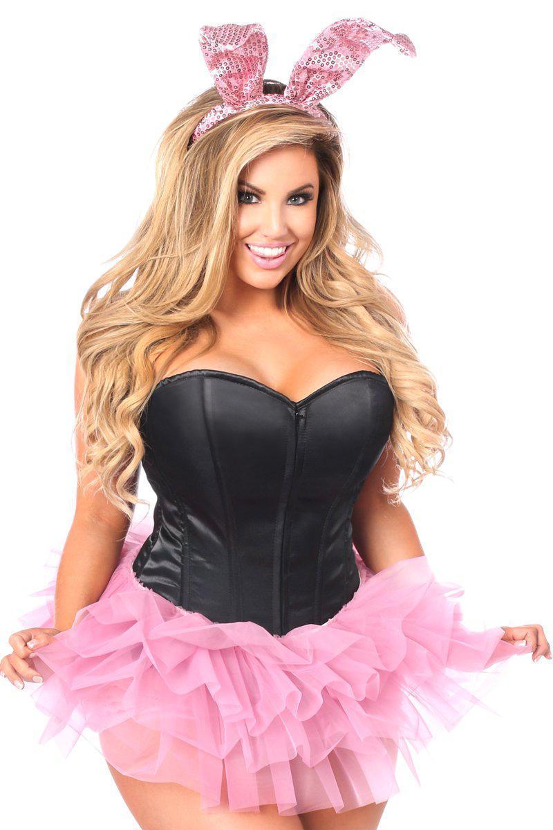 Daisy Corsets Lavish Flirty Bunny Corset Costume in Pink  from SexyShoes.com