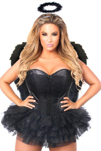 Daisy Corsets Lavish Flirty Dark Angel Corset Costume in Black  from SexyShoes.com