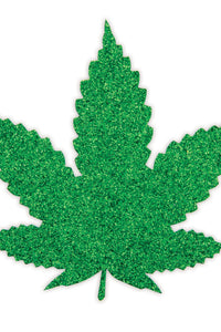 Peekaboo Pasties Leaf Shaped Pasty in Green  from SexyShoes.com