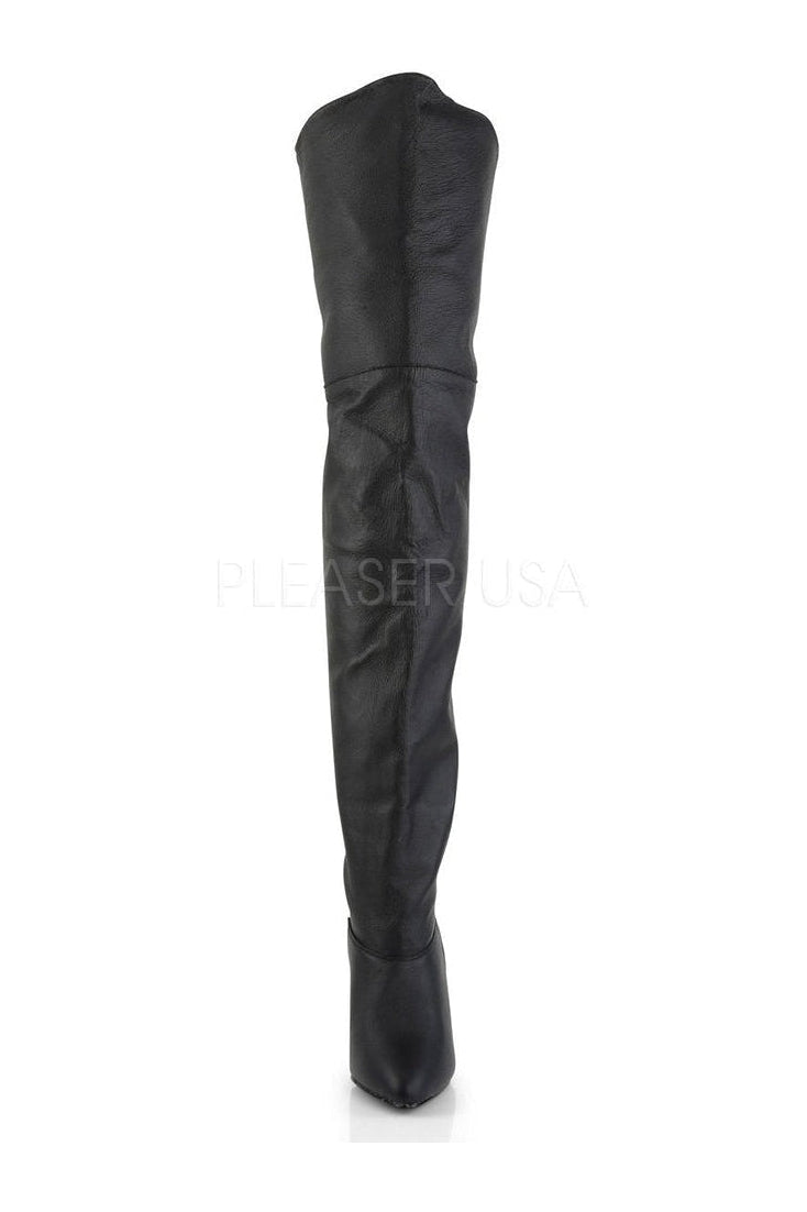 LEGEND-8868 Thigh Boot | Black Genuine Leather-Pleaser-Thigh Boots-SEXYSHOES.COM