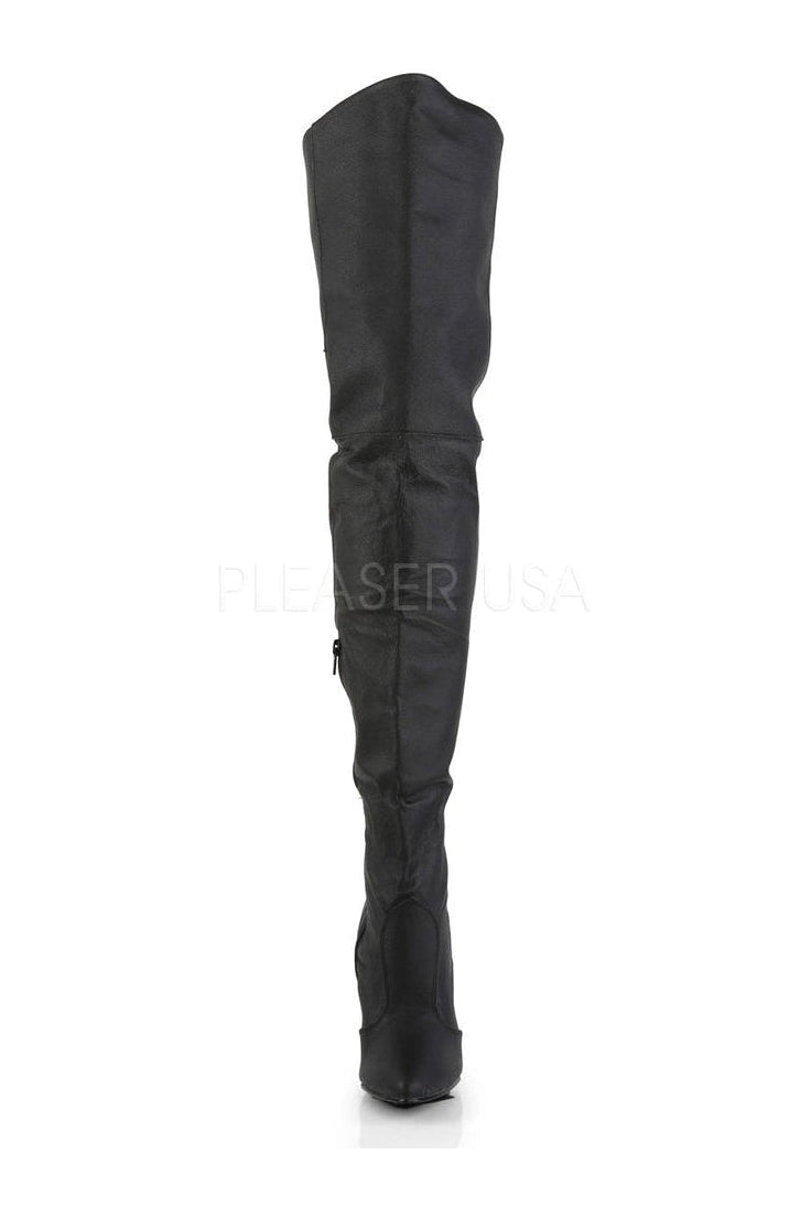 LEGEND-8899 Thigh Boot | Black Genuine Leather-Pleaser-Thigh Boots-SEXYSHOES.COM
