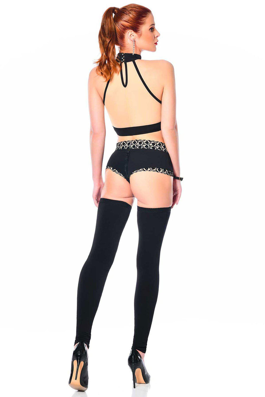 Liberty Shorts and Stocking Set-Fetish Sets-Les P'Tites Folies-SEXYSHOES.COM