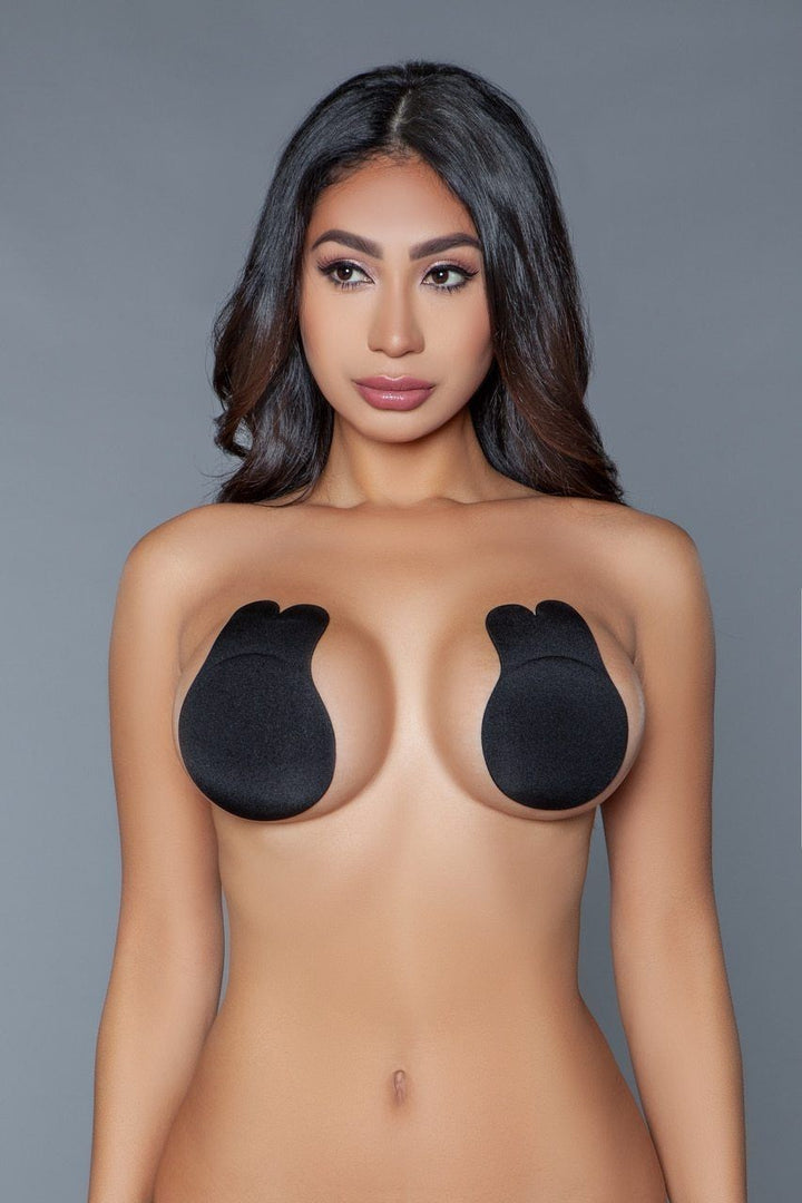Lifting Rabbit Nipple Covers-Body Enhancers-BeWicked-Black-O/S-SEXYSHOES.COM