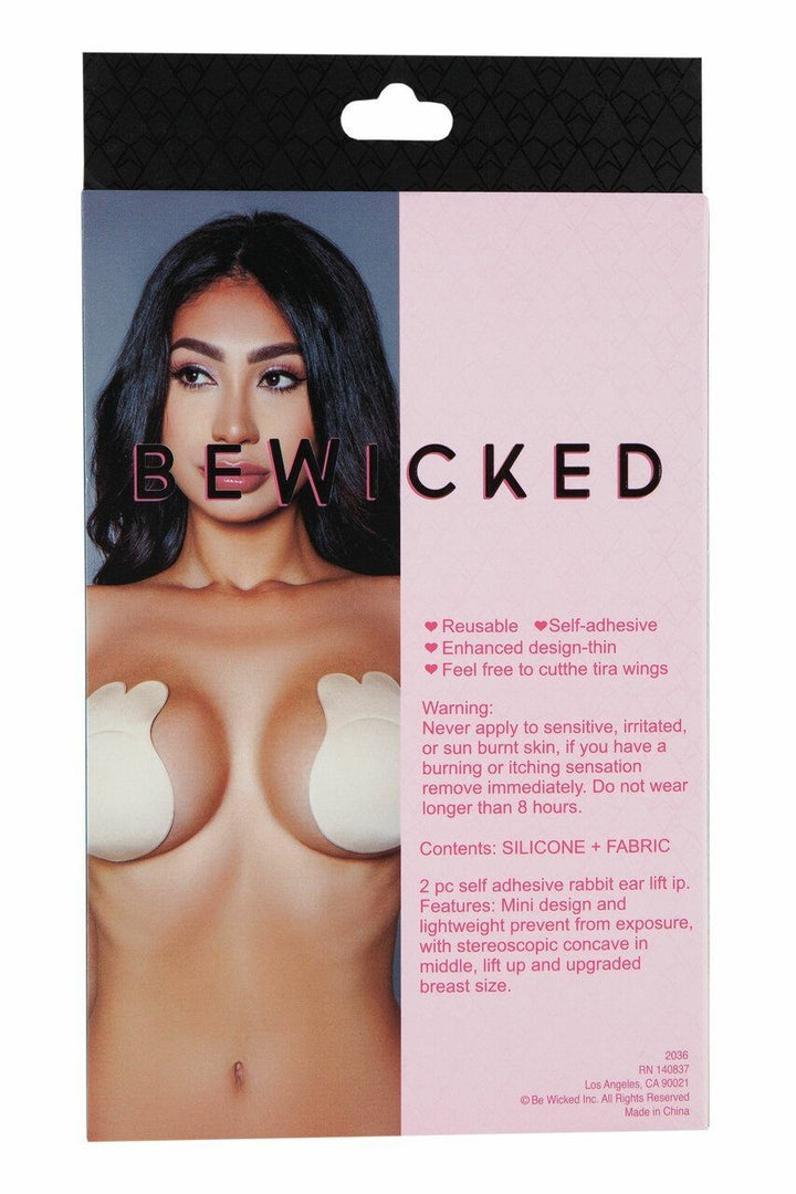 Lifting Rabbit Nipple Covers-Body Enhancers-BeWicked-Nude-O/S-SEXYSHOES.COM