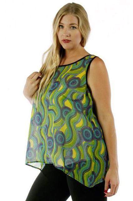 Lime Paisley Top-Green-Jasmine-Green-Sale Clothing-SEXYSHOES.COM