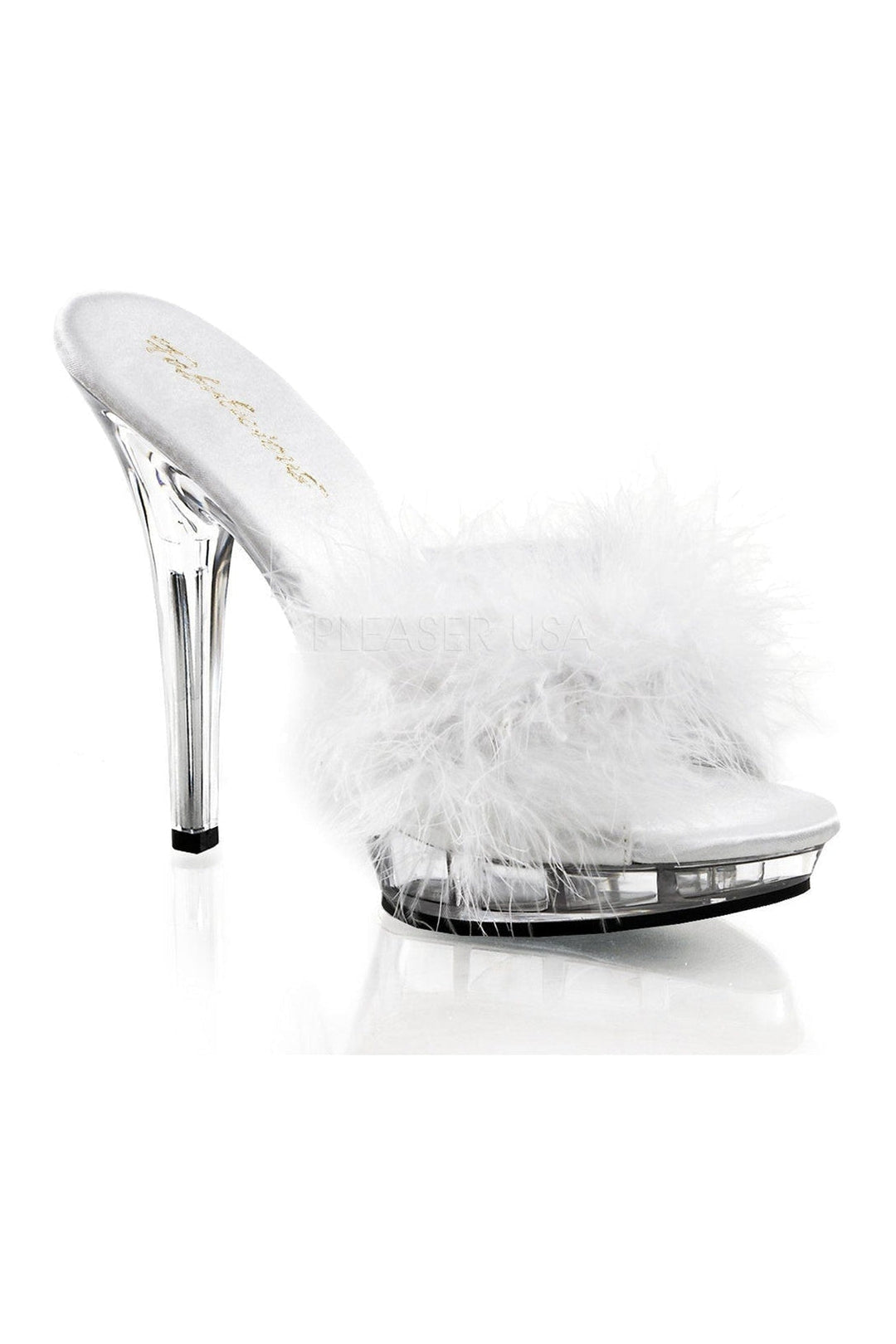 LIP-101-8 Mule | Clear Genuine Satin-Fabulicious-Clear-Slides-SEXYSHOES.COM