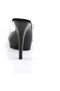 Fabulicious LIP-101 Platform Slide in Black Vinyl