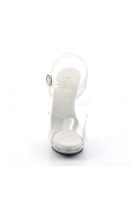 Fabulicious LIP-108 Sandal in Clear Vinyl