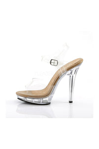 Fabulicious LIP-108 Sandal in Clear Vinyl