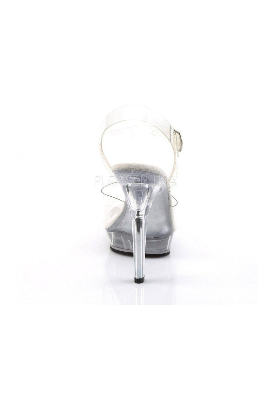 Fabulicious LIP-108 Sandal in Clear Vinyl