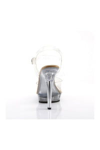 Fabulicious LIP-108 Sandal in Clear Vinyl