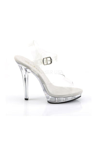 Fabulicious LIP-108 Sandal in Clear Vinyl