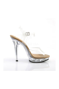 Fabulicious LIP-108 Sandal in Clear Vinyl