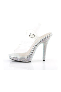 Fabulicious LIP-108DM Sandal in Clear Vinyl