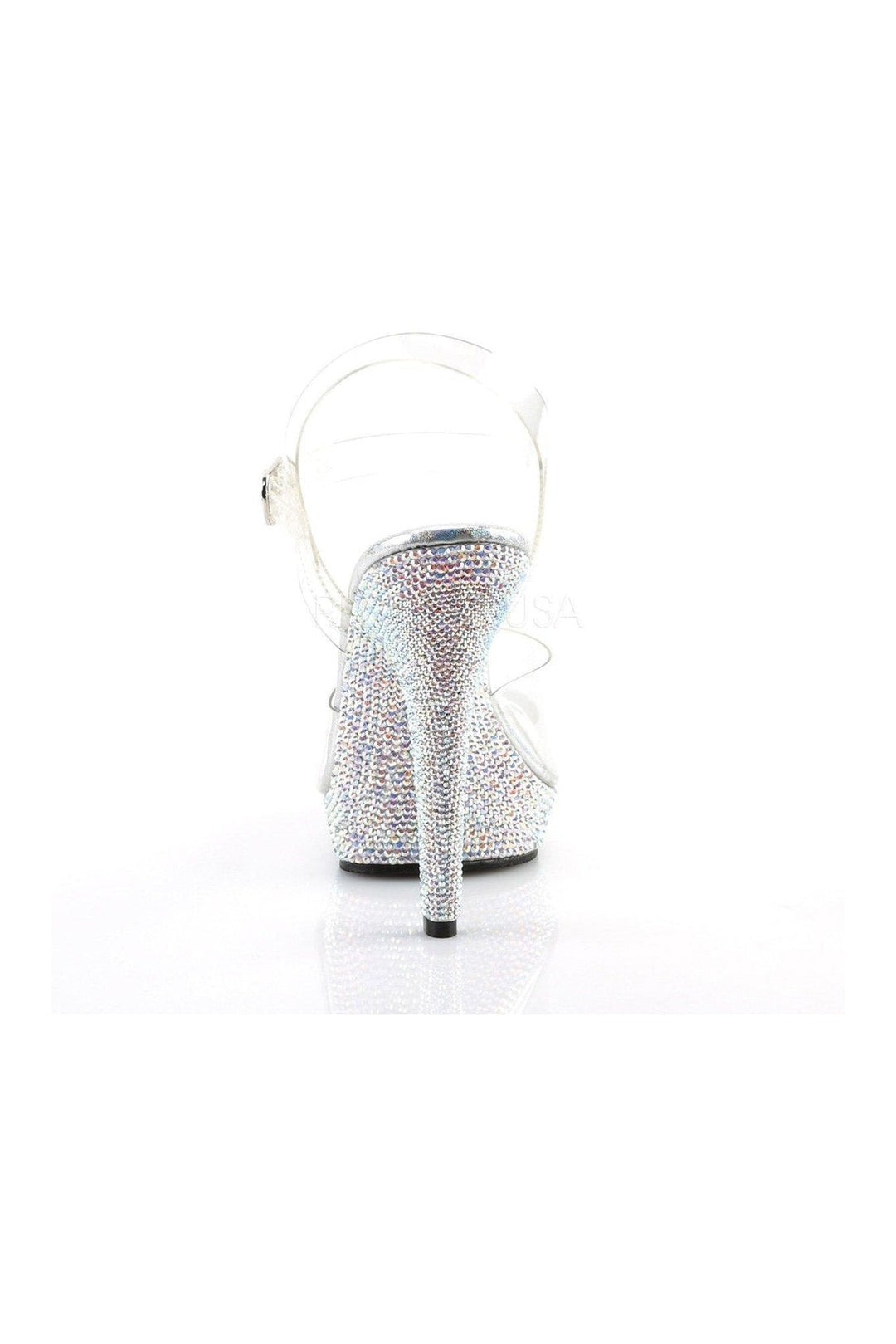 Fabulicious LIP-108DM Sandal in Clear Vinyl