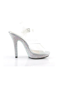 Fabulicious LIP-108DM Sandal in Clear Vinyl