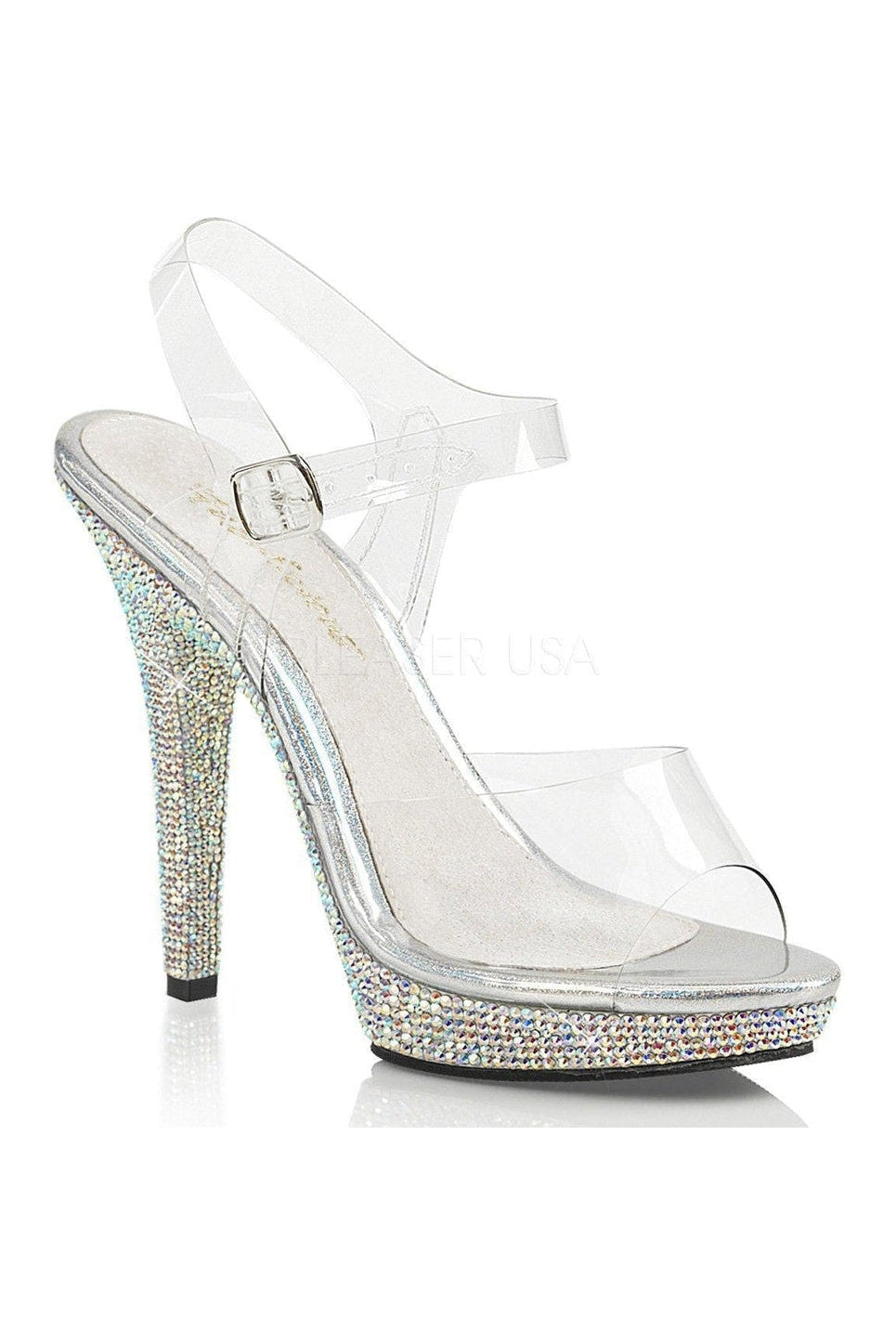 LIP-108DM Sandal | Clear Vinyl-Fabulicious-Clear-Sandals-SEXYSHOES.COM