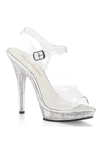 Fabulicious LIP-108MG Sandal in Clear Vinyl from SexyShoes.com