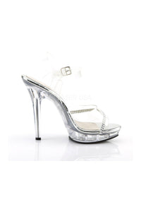 Fabulicious LIP-108R Sandal in Clear Vinyl