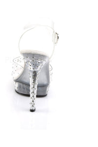 Fabulicious LIP-108RS Sandal in Clear Vinyl