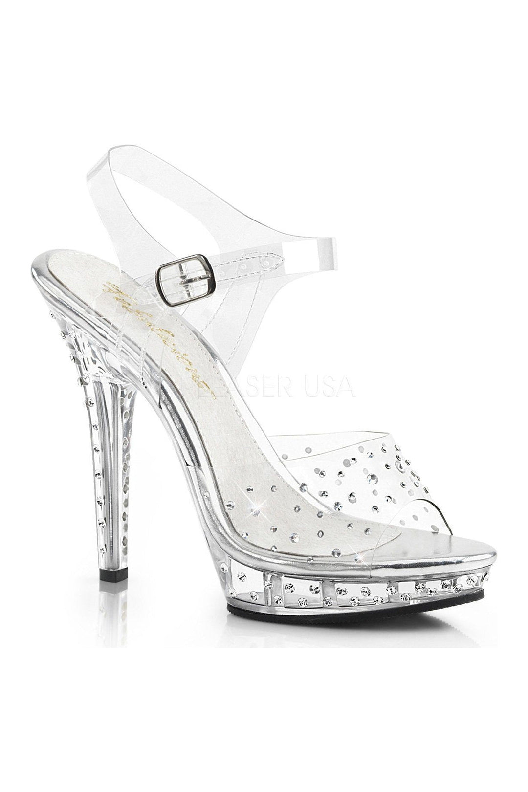 LIP-108RS Sandal | Clear Vinyl-Fabulicious-Clear-Sandals-SEXYSHOES.COM