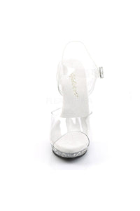 Fabulicious LIP-108SDT Sandal in Clear Vinyl
