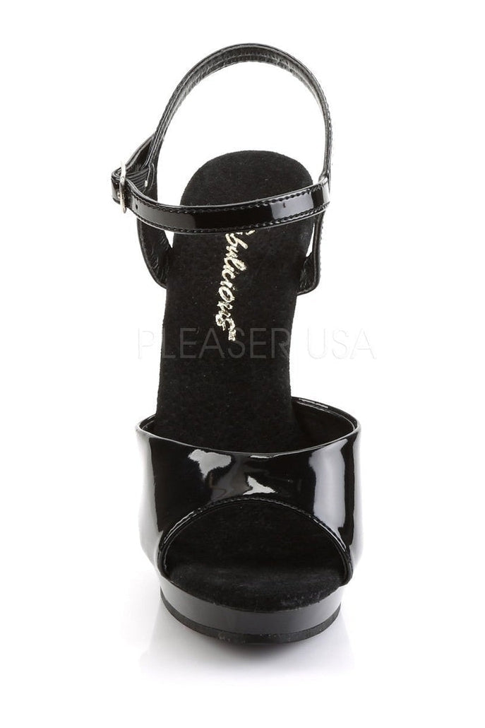 Fabulicious LIP-109 Sandal in Black Patent