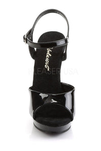 Fabulicious LIP-109 Sandal in Black Patent