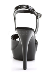 Fabulicious LIP-109 Sandal in Black Patent