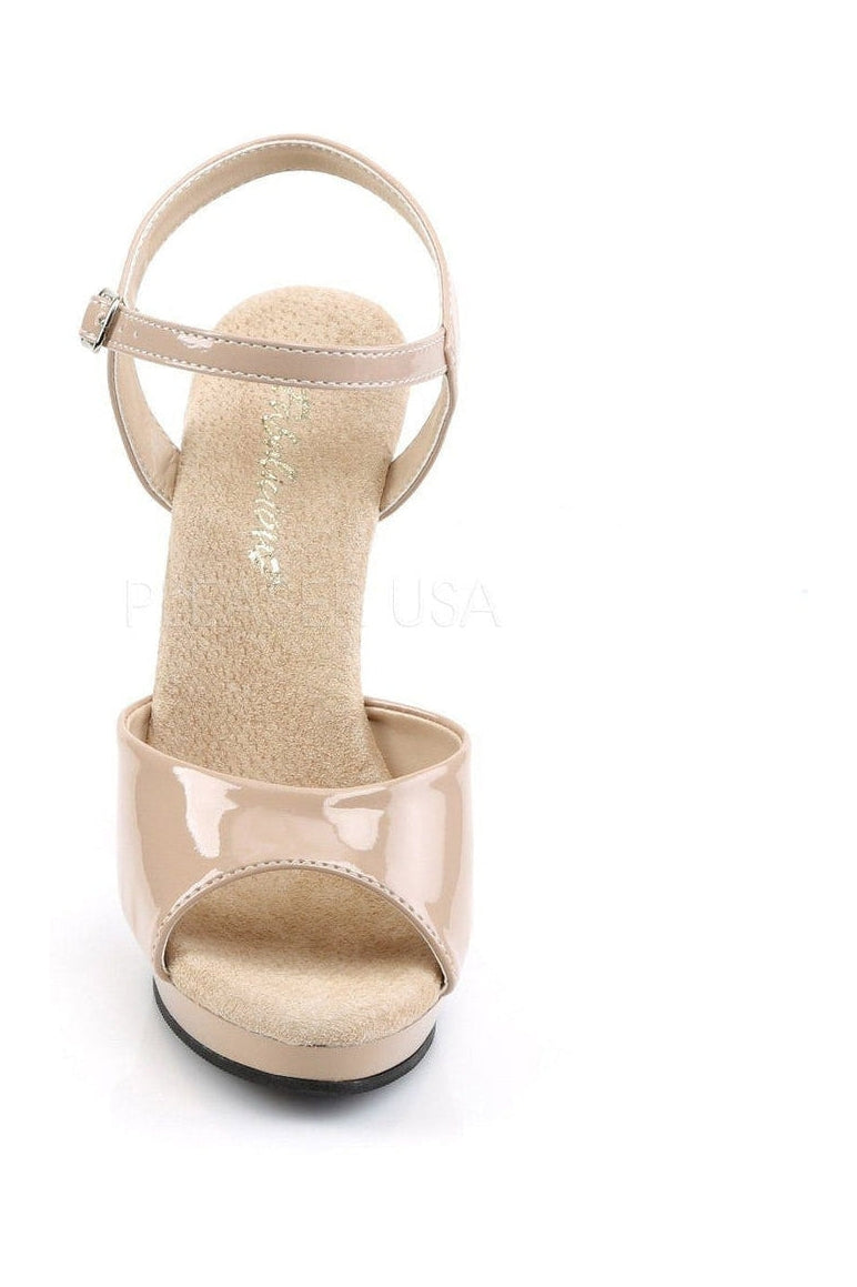 Fabulicious LIP-109 Sandal in Nude Patent