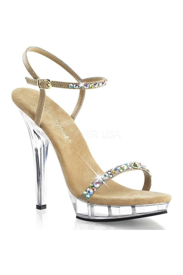 LIP-131 Sandal | Clear Faux Leather-Fabulicious-Clear-Sandals-SEXYSHOES.COM