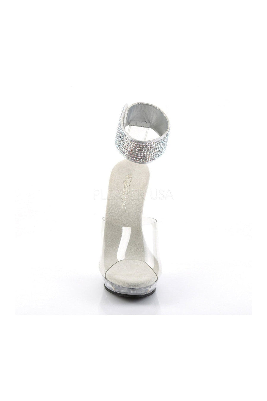 Fabulicious LIP-142 Sandal in Clear Vinyl