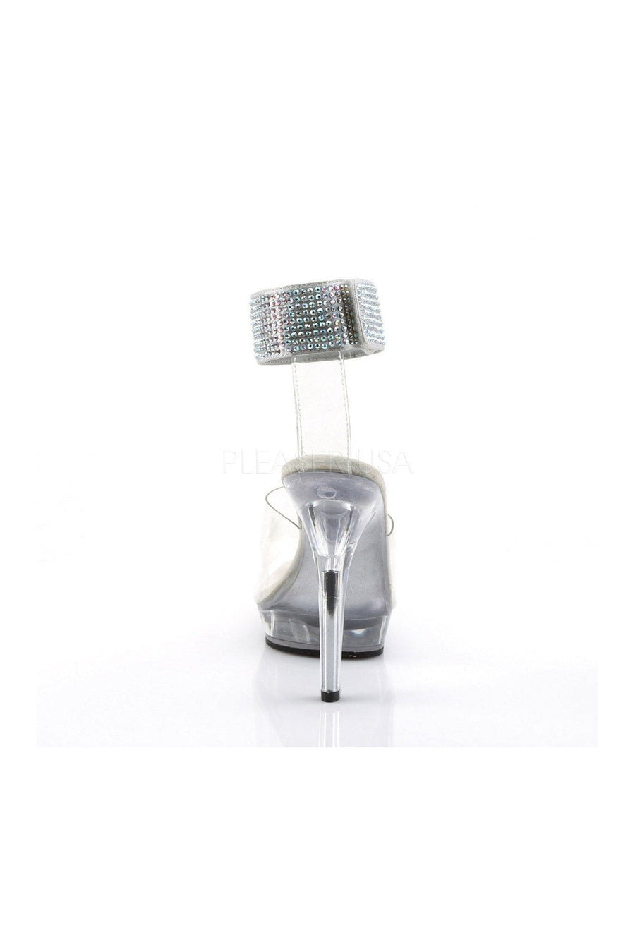Fabulicious LIP-142 Sandal in Clear Vinyl