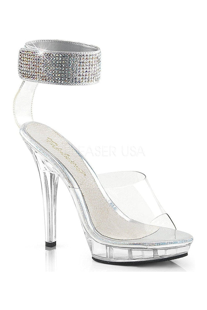 LIP-142 Sandal | Clear Vinyl-Fabulicious-Clear-Sandals-SEXYSHOES.COM