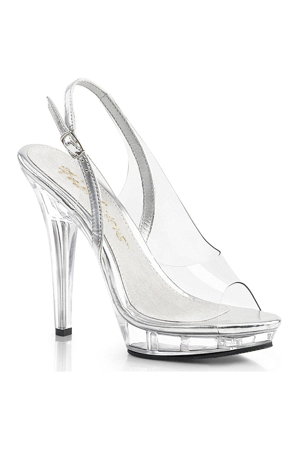 Fabulicious LIP-150 Sandal in Clear Vinyl from SexyShoes.com