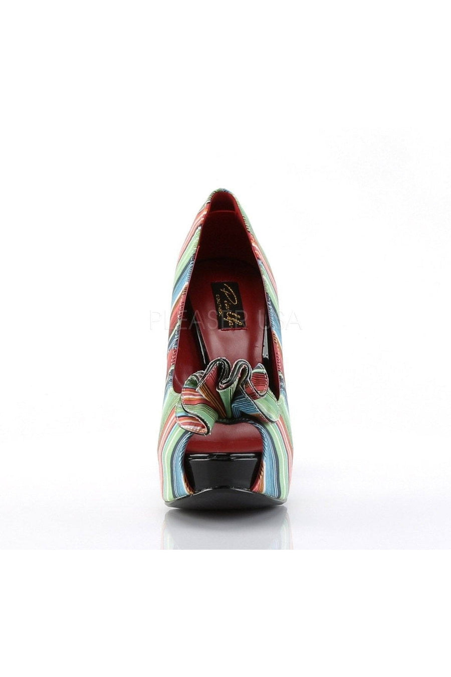 Pin Up Couture LOLITA-12 Pump in Multi Fabric