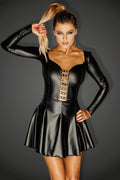 Long Sleeve Edgy Mini Dress