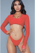 Long Sleeve V Neck Set