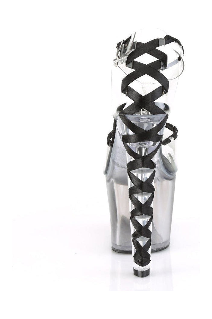 Pleaser LOVESICK-712T Exotic Sandal in Clear Vinyl