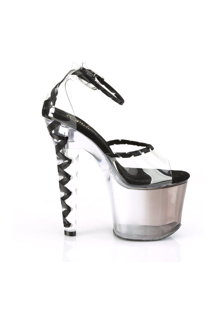 Pleaser LOVESICK-712T Exotic Sandal in Clear Vinyl