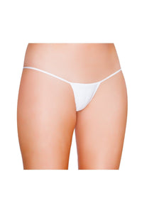 Roma Dancewear Low Cut Thong in White  from SexyShoes.com