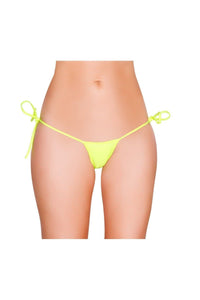 Roma Dancewear Low Cut Tie Side Bottom in Yellow  from SexyShoes.com