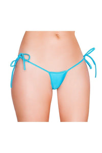 Roma Dancewear Low Cut Tie Side Bottom in Turquoise  from SexyShoes.com