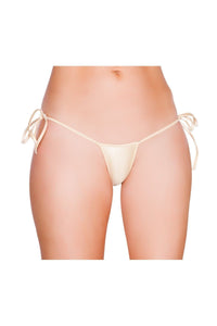 Roma Dancewear Low Cut Tie Side Thong in Nude  from SexyShoes.com