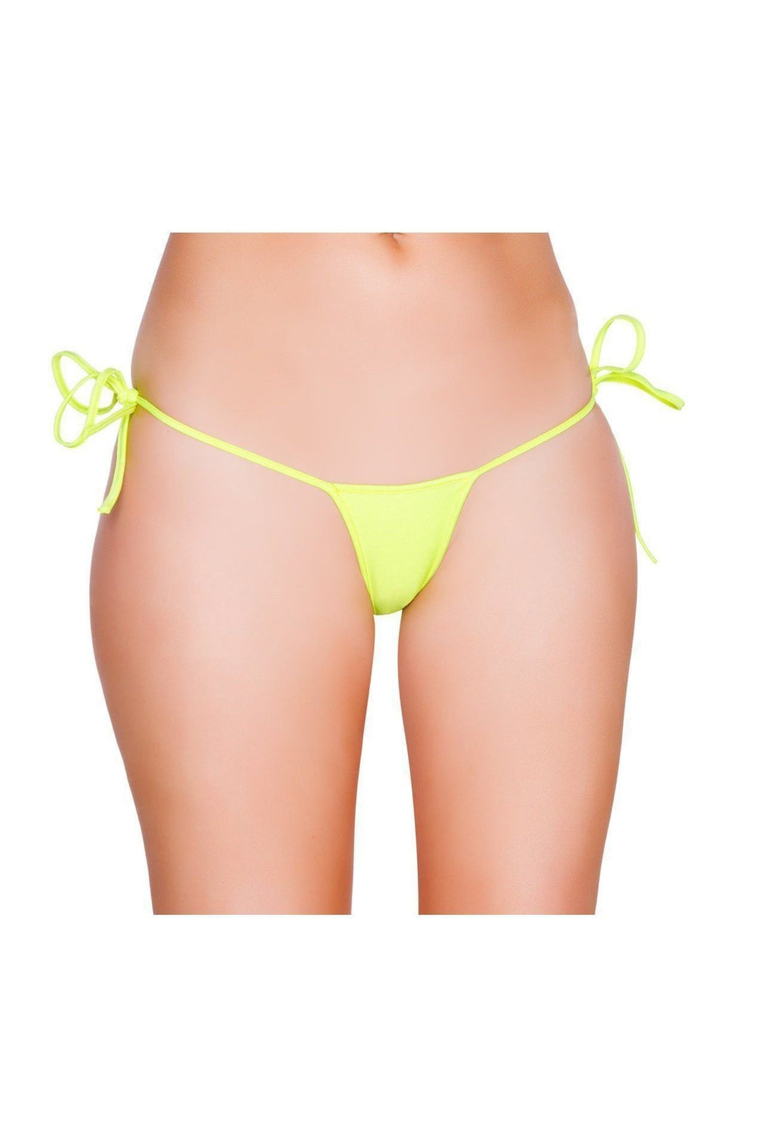 Roma Dancewear Low Cut Tie Side Thong in Yellow  from SexyShoes.com