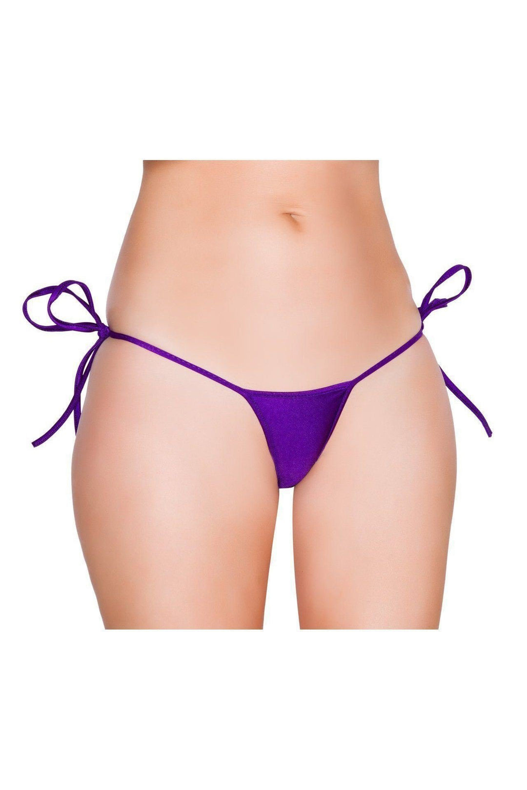 Roma Dancewear Low Cut Tie Side Thong in Purple  from SexyShoes.com