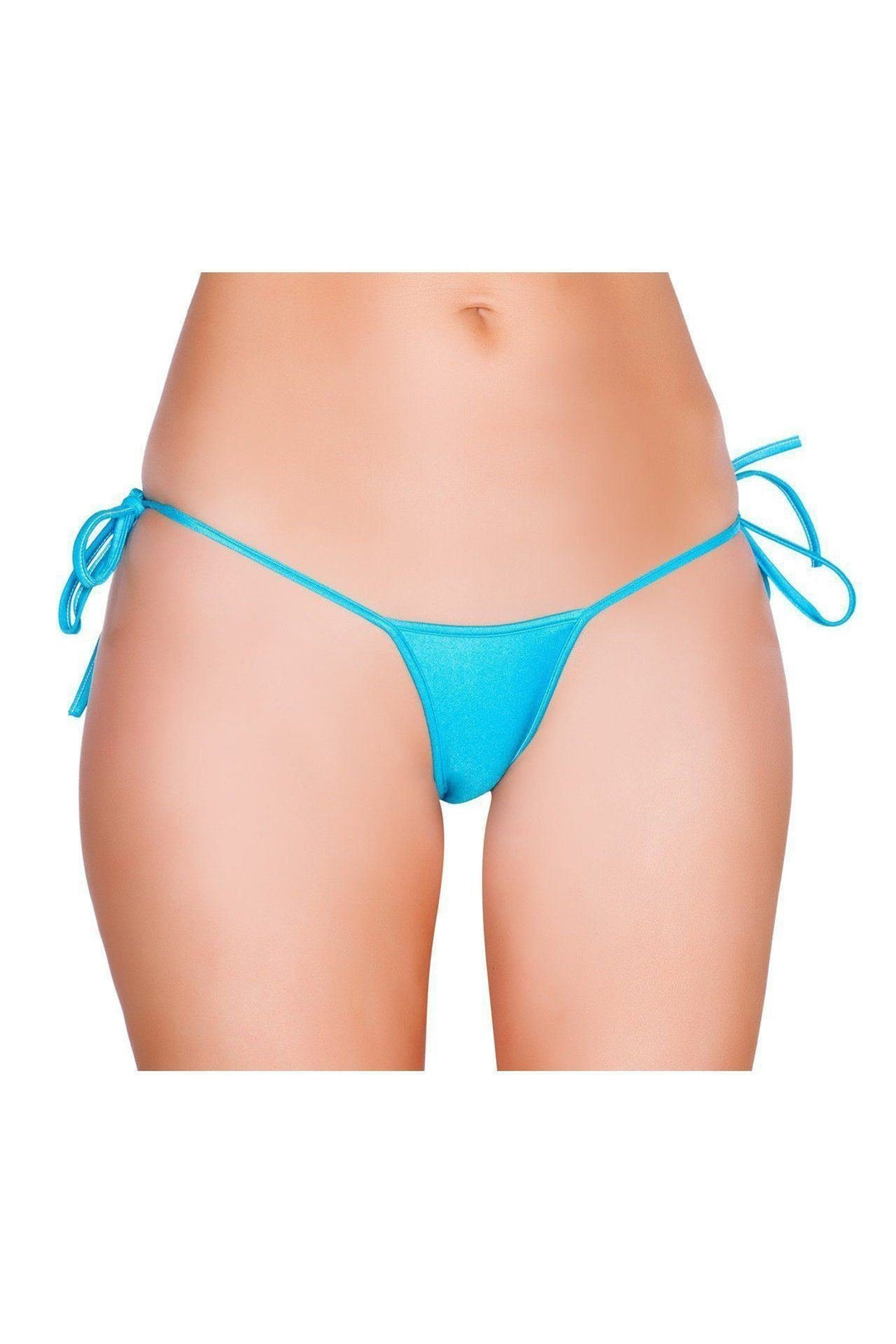 Roma Dancewear Low Cut Tie Side Thong in Turquoise  from SexyShoes.com