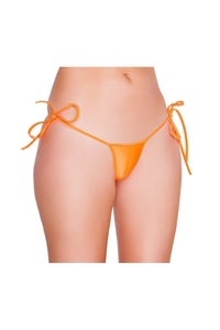 Roma Dancewear Low Cut Tie Side Thong in Orange  from SexyShoes.com