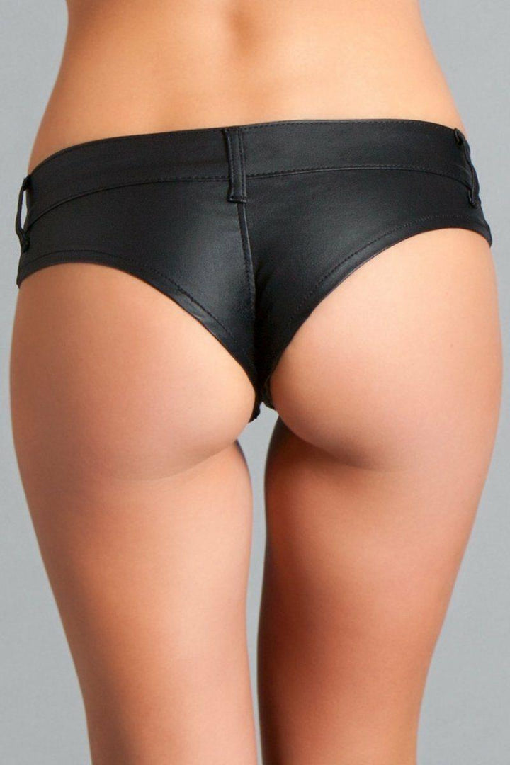 Low Rise Mini Denim Shorts-Denim Shorts-BeWicked-SEXYSHOES.COM