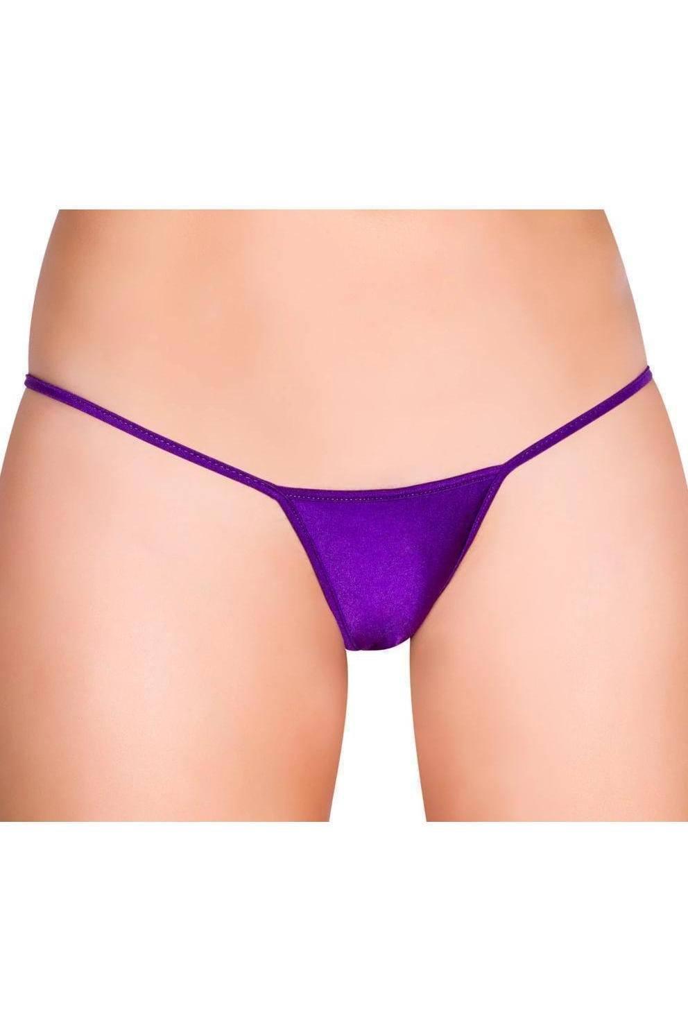 Roma Dancewear Low Rise String Back Bottom in Purple  from SexyShoes.com